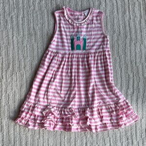 Stitchy Fish Disney castle princess dress size 8